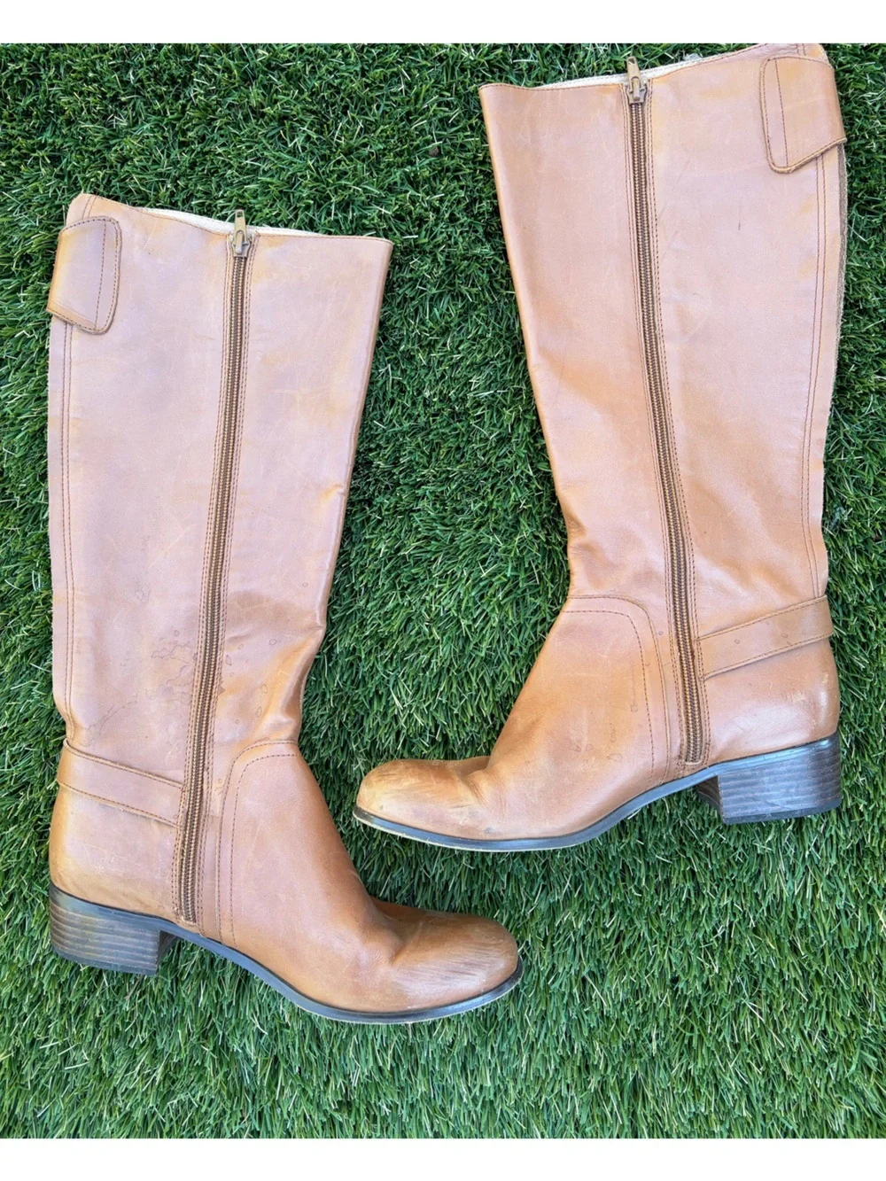 Corso Como Tall Leather Buckle Boots